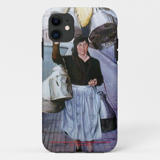 Capa Para iPhone 11 Lechera con cacharros/Milkmaid with pots (Verso)