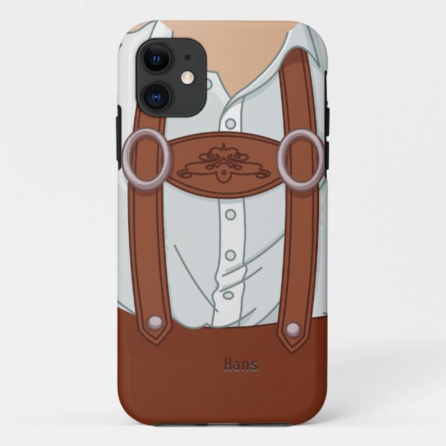 Capa Para iPhone 11 Lederhose Alemã Bávaro (Verso)