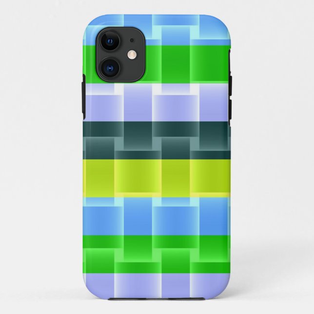 Capa Para iPhone 11 Legal faixa de cores moderna design 3 (Verso)