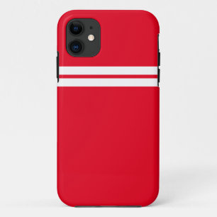 Capa Para iPhone 11 Legal faixas brancas de guincho vermelho em praia