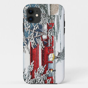 Capa Para iPhone 11 Legal templo de inverno no Japão cenário de kyot