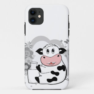 Capa Para iPhone 11 Leite de bebendo da vaca