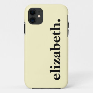 Capa Para iPhone 11 Lemon Chiffon Solid Color Elegent