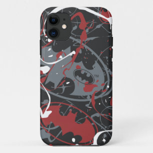 Capa Para iPhone 11 Lendas Urbanas do Batman - Padrão do Logotipo do