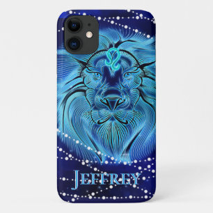 Capa Para iPhone 11 Leo no Azul Negro II
