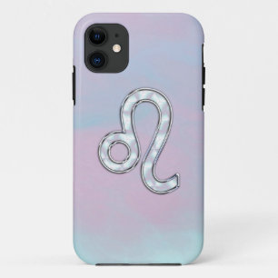 Capa Para iPhone 11 Leo Zodiac - Sinal de Pastels Nacre Style Impressã