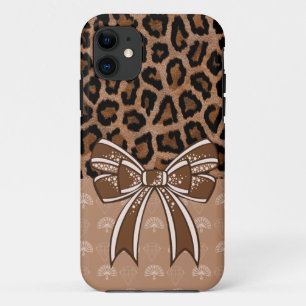 Capa Para iPhone 11 Léopard Fashion Noeud