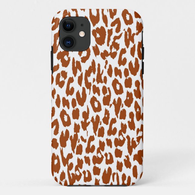 Capa Para iPhone 11 Leopard Print Skin Peru (Verso)