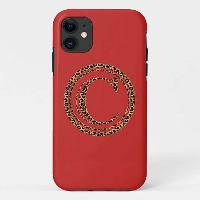 Capa Para iPhone 11 leopardo C (Verso)