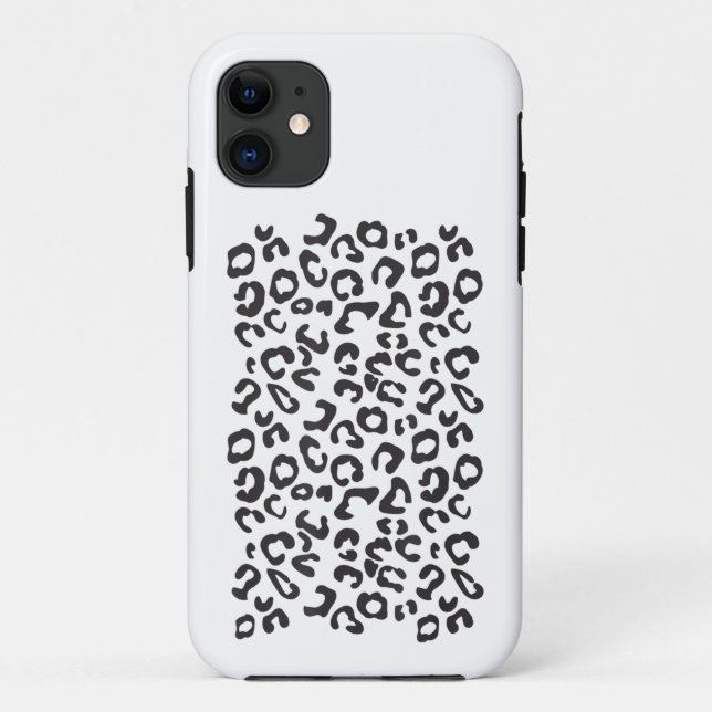 Capa Para iPhone 11 Leopardo Engraçado Animal (Verso)