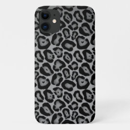 Capa Para iPhone 11 Leopardo Negro e Branco