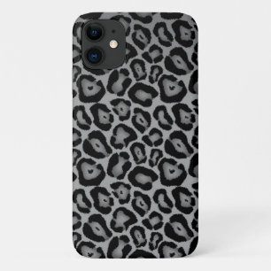 Capa Para iPhone 11 Leopardo Negro e Branco