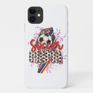 Capa Para iPhone 11 Lepard Soccer Mama Relâmpago Esporte Mãe Mothe