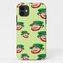 Leprecaes riscando em verde-claro