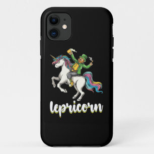 Capa Para iPhone 11 Lepricorn Leprechaun Dia de São Patrício Unicorn