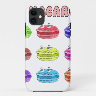 Capa Para iPhone 11 Les Macarons Desenho Animado Fofo