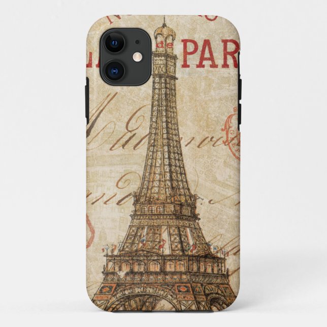 Capa Para iPhone 11 Letra de Paris (Verso)