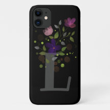 Letra inicial L Plus Design floral