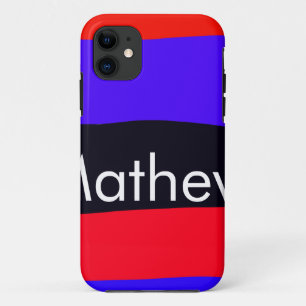 Capa Para iPhone 11 letra inicial simples monograma adicione seu nome