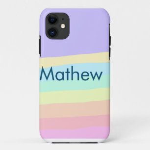 Capa Para iPhone 11 letra inicial simples monograma adicione seu nome