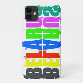 Capa Para iPhone 11 Letras Coloridas Bielorrússia Б е а р л у с iPhone