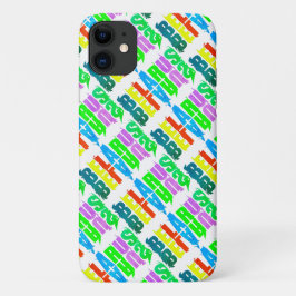 Capa Para iPhone 11 Letras Coloridas Bielorrússia Б е а р л у с iPhone