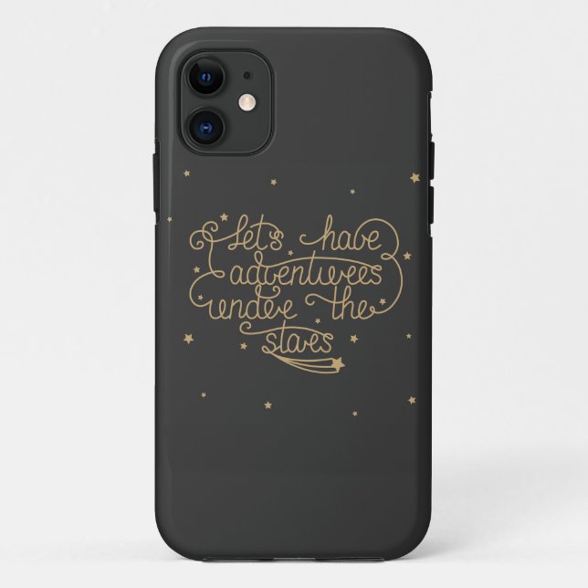 Capa Para iPhone 11 Lets tem aventuras (Verso)