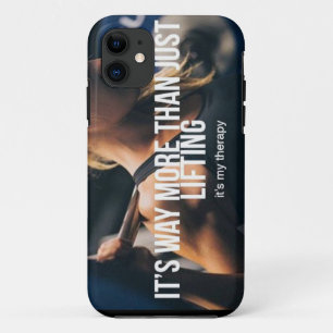 Capa Para iPhone 11 Levantamento é minha terapia - exercícios feminino