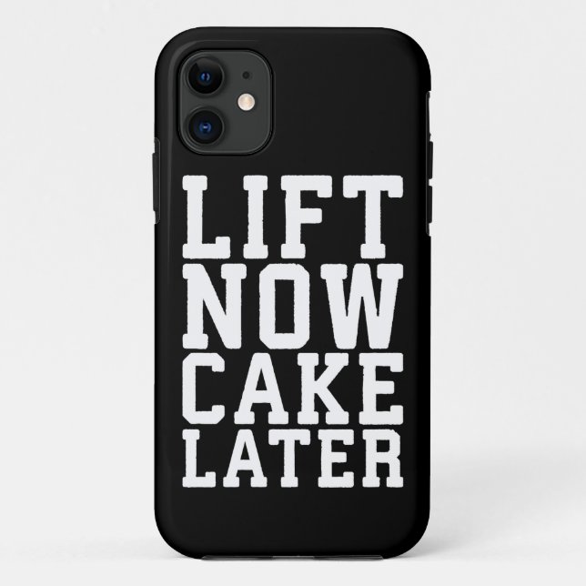 Capa Para iPhone 11 Levante Agora, Bolo Depois - Carboidratos - Engraç (Verso)