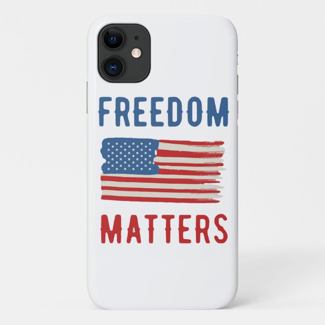 Capa Para iPhone 11 Liberdade Importa (Verso)