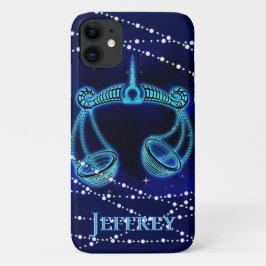 Capa Para iPhone 11 Libra no azul escuro II