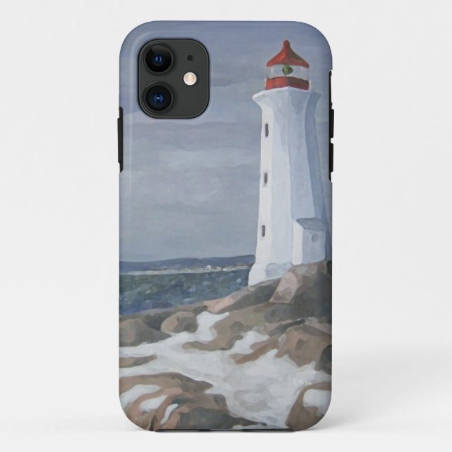 Capa Para iPhone 11 Lighthouse blue iphone (Verso)