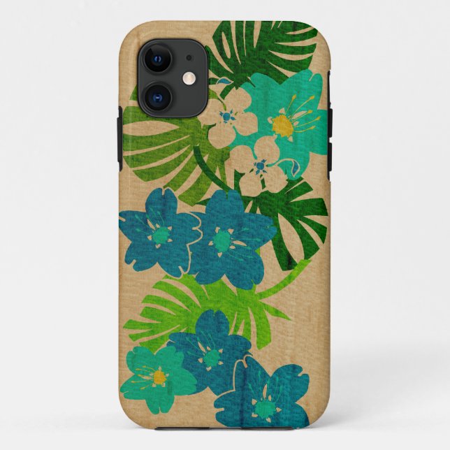 Capa Para iPhone 11 Limahuli Garden Havaiano Surfboard iPhone 5 Case (Verso)