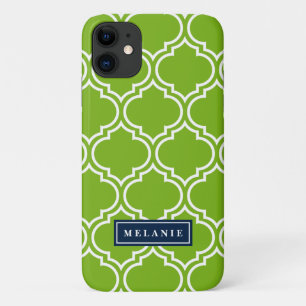 Capa Para iPhone 11 Limão Negrito Nome do Marinho de Lata Marroquina