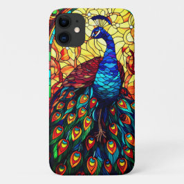 Capa Para iPhone 11 Linda Peacock Vidro Escondido Arte Selvagem