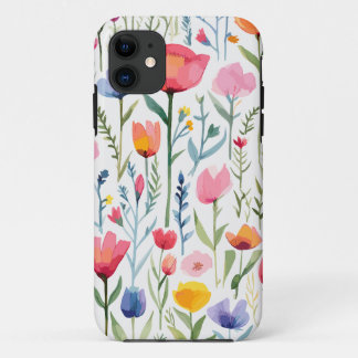 Capa Para iPhone 11 Lindas flores, papoilas