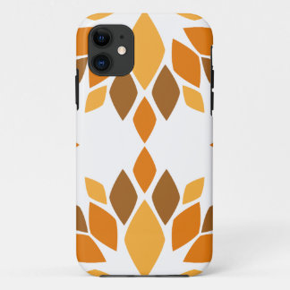 Capa Para iPhone 11 lindíssimo padrão floral marrom