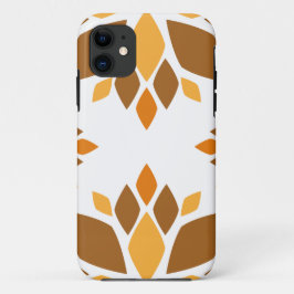 Capa Para iPhone 11 lindíssimo padrão floral marrom