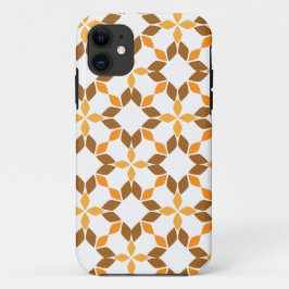 Capa Para iPhone 11 lindíssimo padrão floral marrom