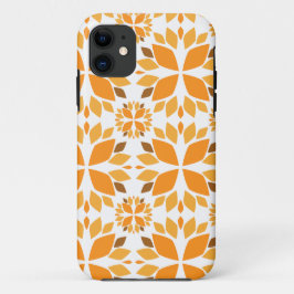 Capa Para iPhone 11 lindíssimo padrão floral marrom