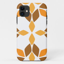 Capa Para iPhone 11 lindíssimo padrão floral marrom