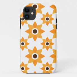 Capa Para iPhone 11 lindíssimo padrão floral marrom