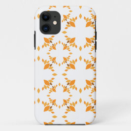 Capa Para iPhone 11 lindíssimo padrão floral marrom