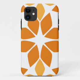 Capa Para iPhone 11 lindíssimo padrão floral marrom