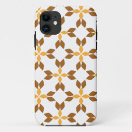 Capa Para iPhone 11 lindíssimo padrão floral marrom