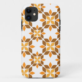 Capa Para iPhone 11 lindíssimo padrão floral marrom