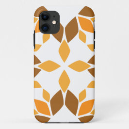 Capa Para iPhone 11 lindíssimo padrão floral marrom