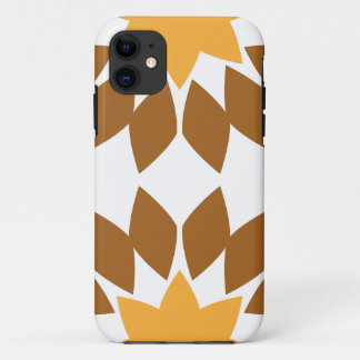 Capa Para iPhone 11 lindíssimo padrão floral marrom