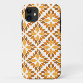 Capa Para iPhone 11 lindíssimo padrão floral marrom