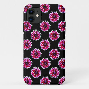 Capa Para iPhone 11 Lindo padrão de flor de dália rosa natureza
